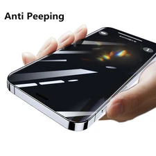 Privacy Protective Glass For iPhone 11 12 13 14 Pro XR Anti Spy Tempered Glass