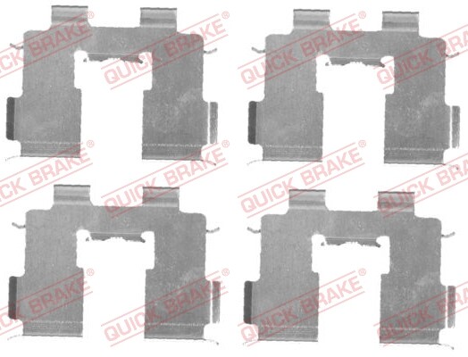 Quick Brake 109-1717 Accessory Kit, Disc Brake Pad For Hyundai-image