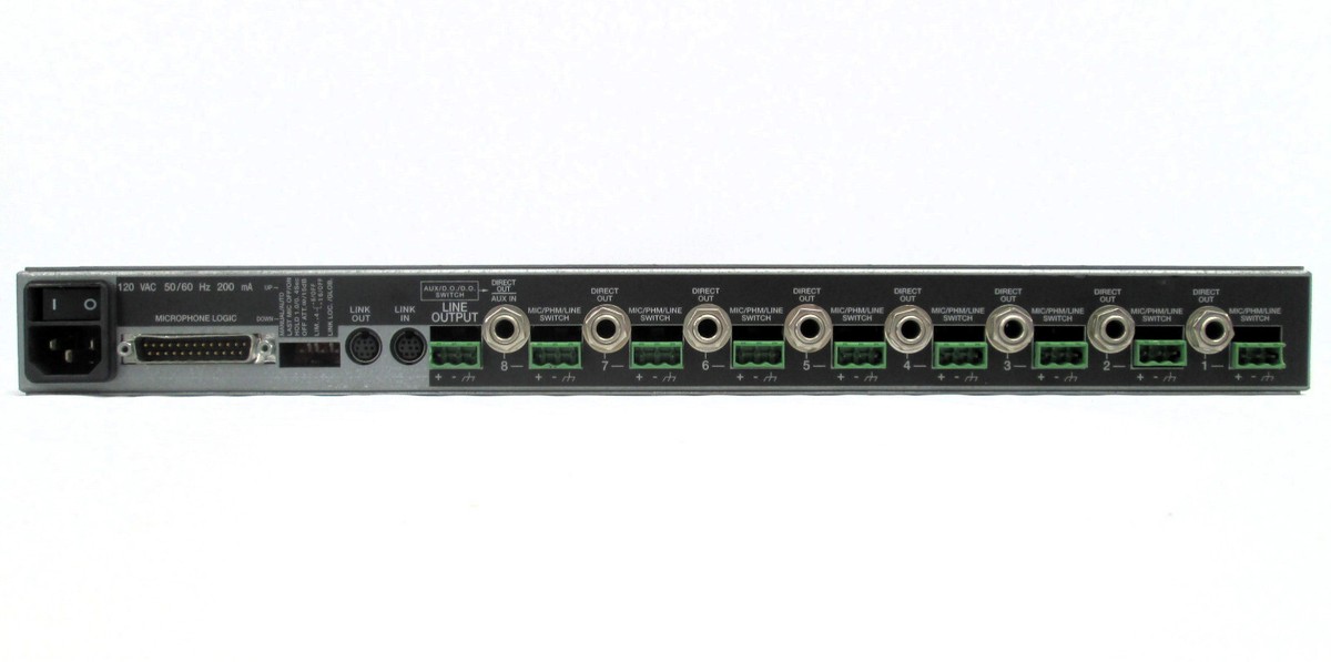 Shure SCM810 8-Channel 1U Rack Mount Automatic Microphone Mixer