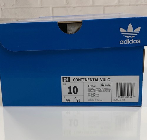 NIB Adidas Continental Vulcan Navy 