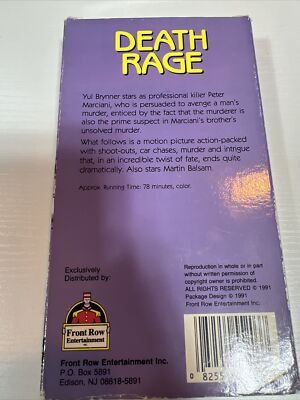 Brand New Sealed ~ Death Rage - Yul Brynner - Cult Classic Rare
