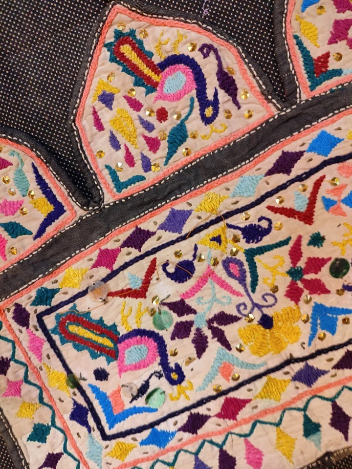 Rare Vintage Door Hanging Valance Window Door Topper Hanging Home Decor Eb111 - Image 2 of 4