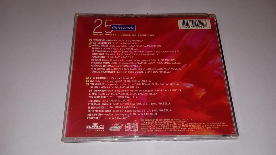 cd juan gabriel 25 aniversario - Immagine 2 di 2