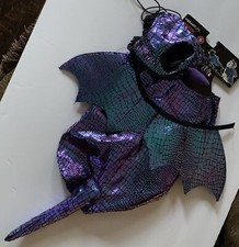 Vibrant Life DOG DRAGON COSTUME S NEW Wings 2pc SMALL Pet Cat SHINY REPTILE