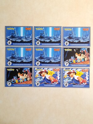 Poke'Trivia Pokémon Cards -Mewtwo Strikes Back Movie -37 Card Set