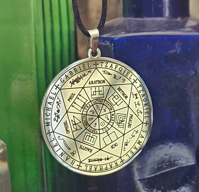 Collana Con 7 Ciondoli Arcangeli &ndash; Amuleto Protezione Fatto A Mano &ndash; 11pixeli