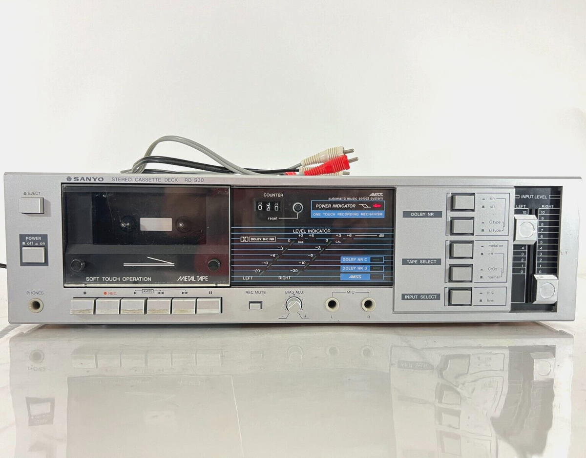 Sanyo RD S30 Stereo Cassette Tape Deck Player Recorder | eBay