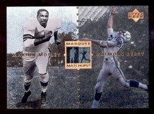 1997 Legends MARION MOTLEY RAYMOND BERRY Cleveland Browns Marquee Matchups Card