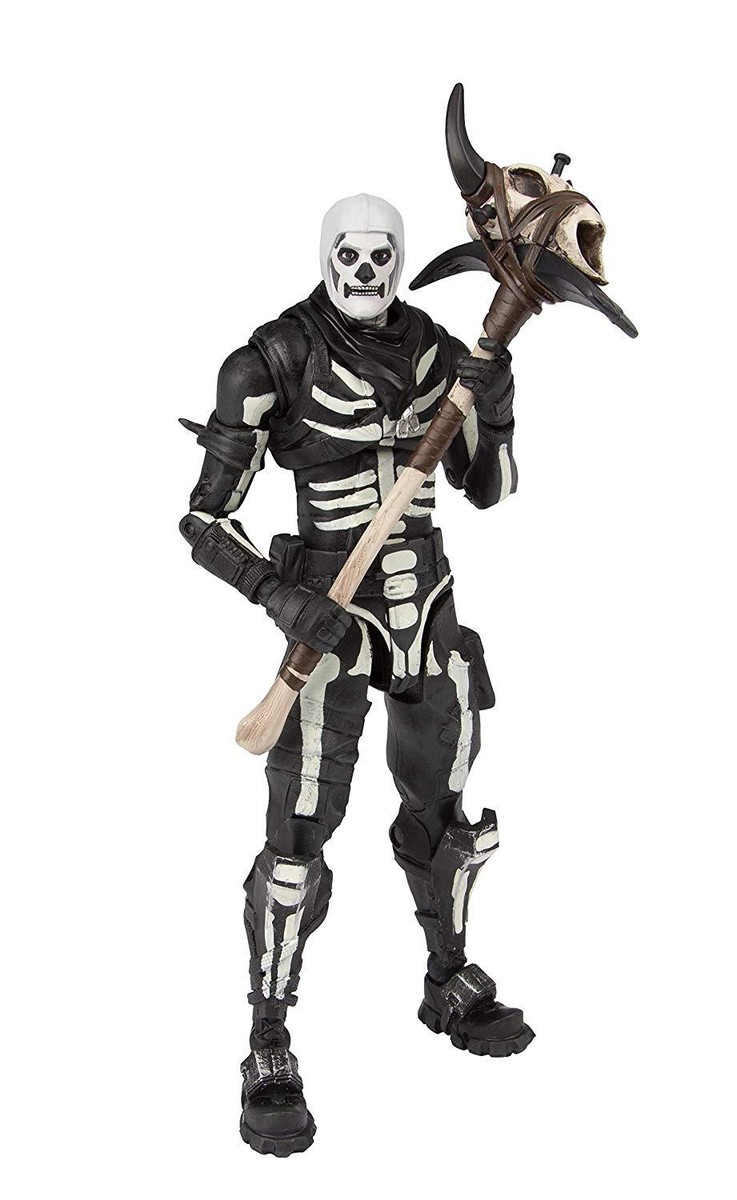 フォートナイト フィギュアセット Peely & Skull Trooper Fortnite Squad Mode Unvaulted Edition Brainiac Skull Peely