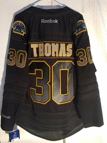 Reebok Premier NHL Jersey BOSTON BRUINS TIM THOMAS Black Accelerator Men's XL
