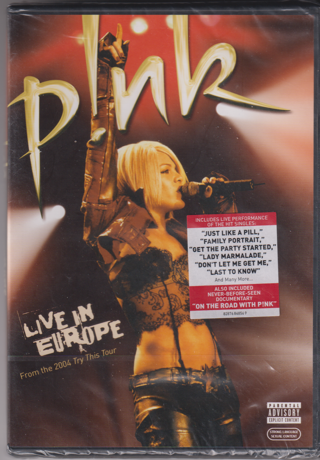 Pink - Live in Europe [From the 2004 Try This Tour] DVD ... New and Sealed