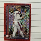2025 Topps Chrome Football Jaxson Dart Red Geo Image Variation /5 SSP 1st  1/5