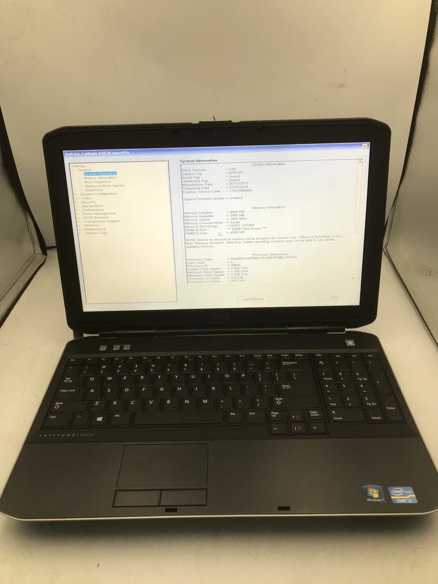 Dell Latitude E5530 Intel Core i5 3rd Gen. PC Laptops & Netbooks