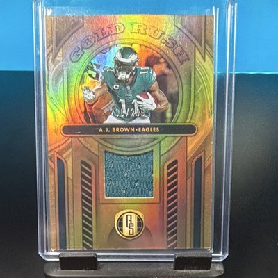 Panini 2024 Gold Standard Gold Rush A.J. Brown Eagles Memorabilia GR-ABN /299