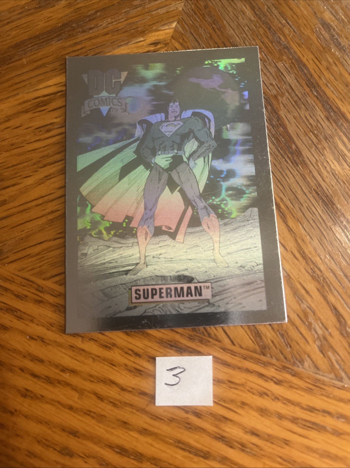 1991 Impel DC Comics #DCH8 Superman Hologram Holo