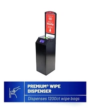 Terraboost Premium® Sanitizing Wipe Dispenser With Advertise Commercial Store 