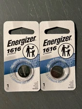 2 PACK ENERGIZER ECR1616 CR1616 Lithium Batteries Brand New Exp 3/2034