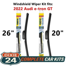 Rain-X Latitude 2-n-1 Windshield Wiper Kit fits: 2022 Audi e-tron GT (26" & 20")