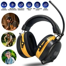 Bluetooth Noise Reduction Safety Ear Muffs Hearing Protection Headphone Mic US