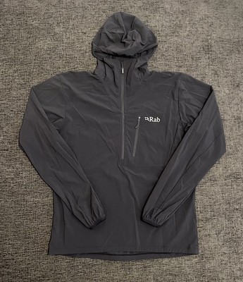 RAB Men s L Borealis Pull On Hooded Jacket Gray Outdoors Hiking Softshell