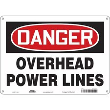 Condor 475T57 Safety Sign, 10 In Height, 14 In Width, Aluminum, Horizontal