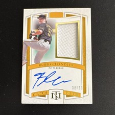 2025 Panini National Treasures Bubba Chandler RC Auto Patch /99 Pirates PMS-BC