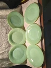 Lot Of 6 Fire King Jadeite Desert Salad Plates