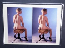 Boris Starosta 3D Stereoview - Betty 4230- nude model signed 2002 #277