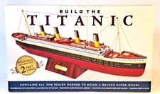 TITANIC Ocean Liner Paper Plastic Wood 24" SHIP Model KIT W/ Booklet NOB