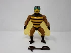 Vintage MOTU He-Man Masters of the Universe Buzz-Off Figure 1983 w/ Axe & Wings
