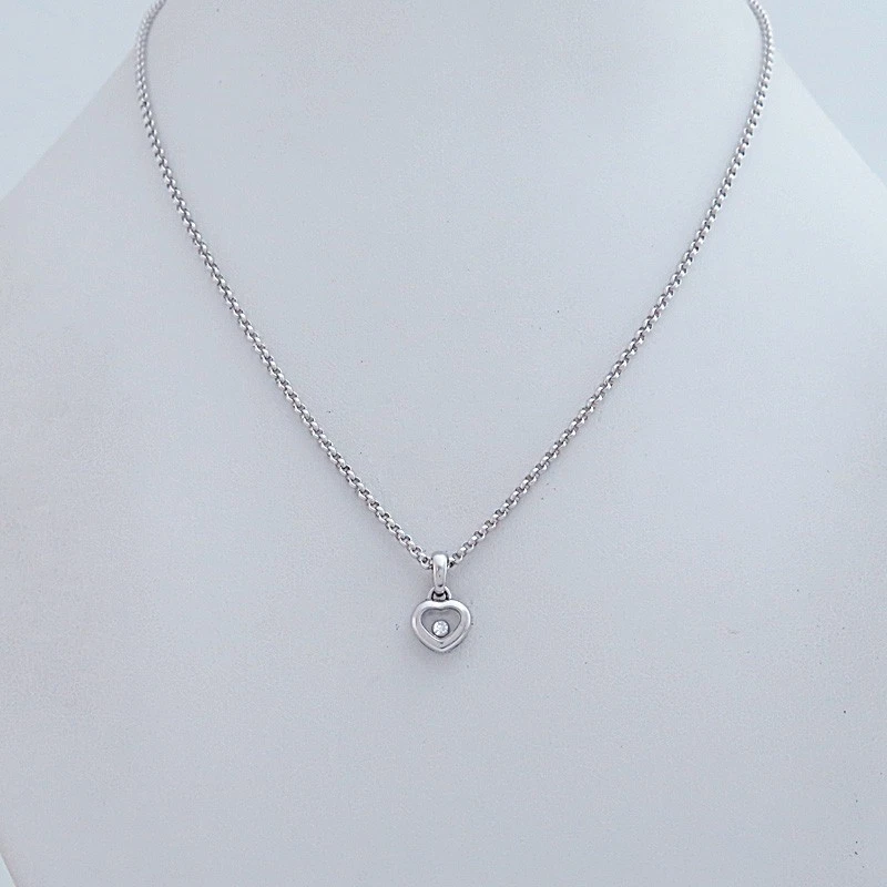 CHOPARD 'Happy Diamonds Icon' - Anhänger mit Kette - 1 Brillant-18K/750 Weißgold - Bild 2 von 4