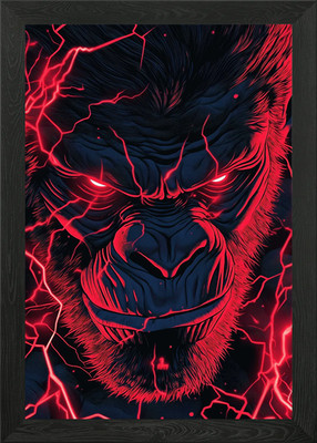 Unleashed Primal Power Gerahmtes Wandbild Poster Leinwanddruck Bild