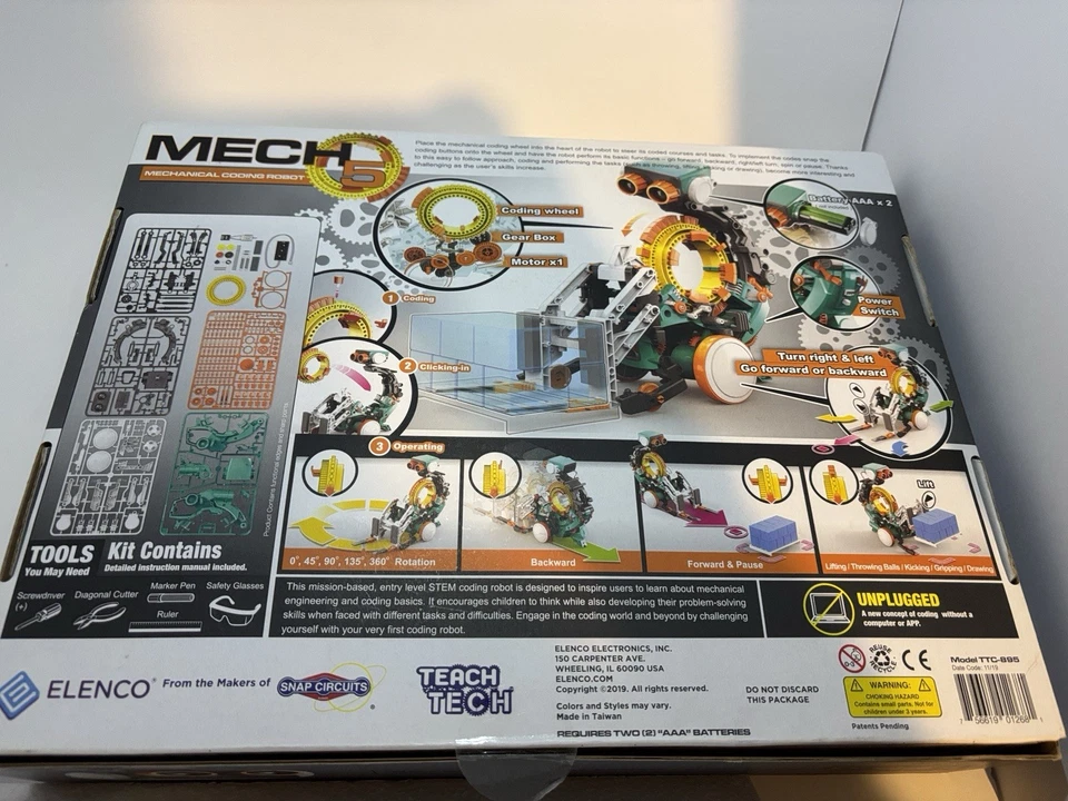 Elenco Teach Tech Mech 5 Programmable Mechanical Robot - Image 2 of 3