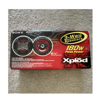 Sony Xplod XS-R1611 XS-R1611 6.5in 3-Way Car Speaker Pair 180W RMS