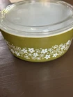 Vintage Pyrex Spring Blossom 2.5 Qt Dish With Lid