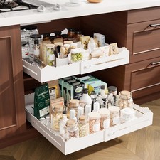Pull Out Cabinet Organizer, Expandable Width 12"-18" and Depth 13.7"-23.6"...