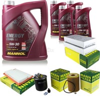 Mann Inspektionspaket 9L Mannol Energy Combi Ll 5W-30 FüR Mercedes-Benz