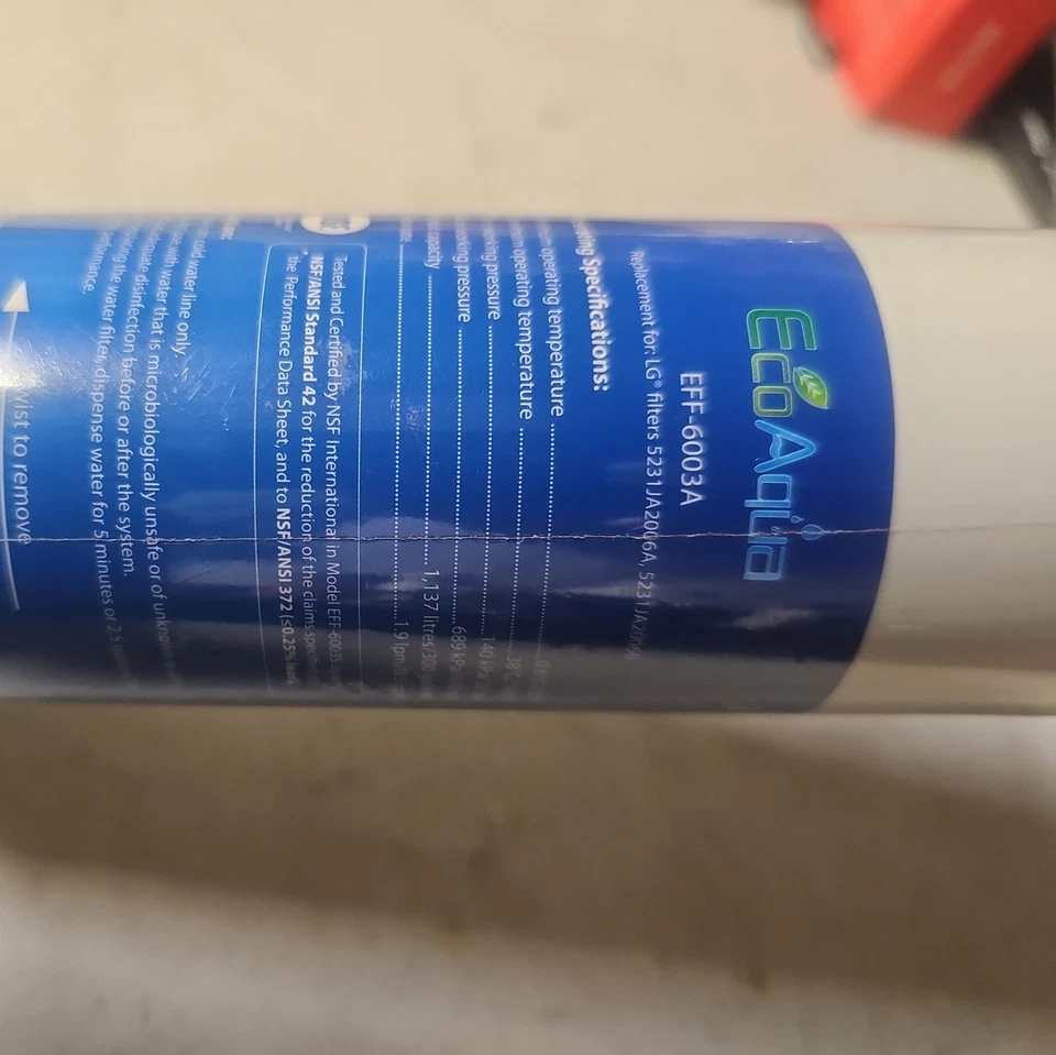 Водяной фильтр для холодильника EcoAqua EFF-6003A: сменный для - Изображение 2 из 4