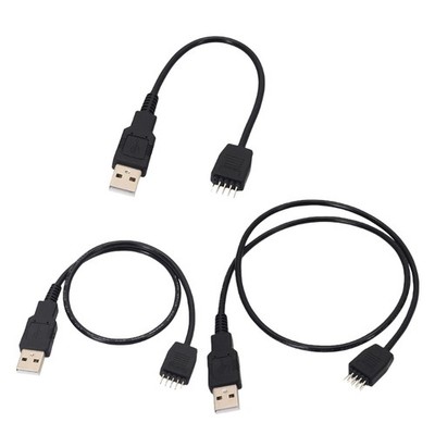Versatiled USB A Male To 9Pin Female Cable For Computer Component Connection