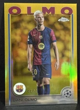 2024-25 Topps Chrome UCC Barcelona Dani Olmo Gold Refractor /50