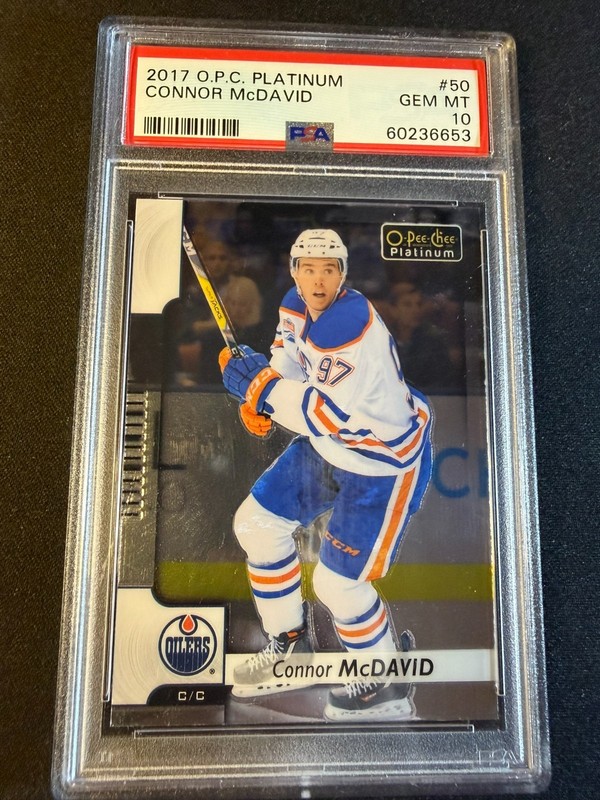 2017 OPC O-Pee-Chee Platinum Connor McDavid Base PSA 10