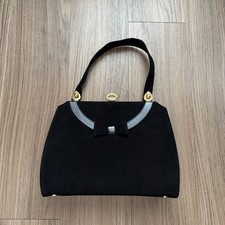 Vintage 1950  s Evening Black Bag