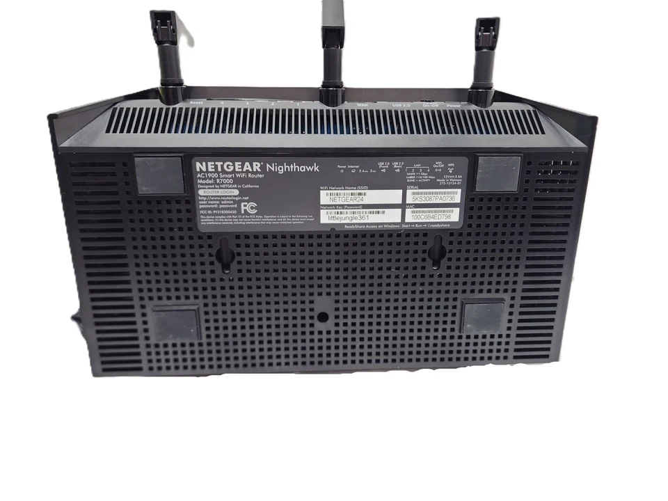 Netgear Nighthawk AC1900 Smart WiFi Router Model R7000 - Image 4 of 4
