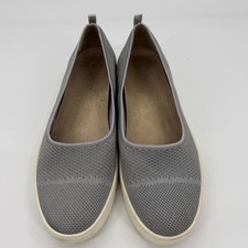 VIONIC Uptown Skimmers Slip On Casual Loafer Womens Size 9 Grey Knit Supportive