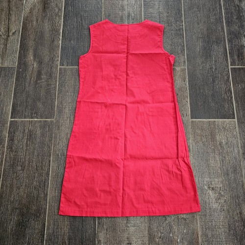 Vintage womens sleeveless red A-line dress,zip closure,Large,NWOT - Picture 17 of 17