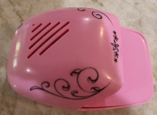 Portable Nail Polish Dryer Battery Operated Pink