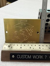 #219 UNITED STATES MARINE CORPS LOGO TEMPLATE FOR NEW HERMES ENGRAVER 3" X 4"