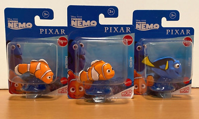 Disney Pixar Finding Nemo Mattel Micro Collection Figures Set Marlin Nemo Dory