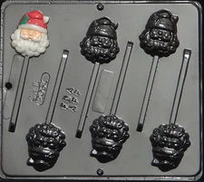Santa Claus Face Lollipop Chocolate Candy Mold Christmas  2054 NEW