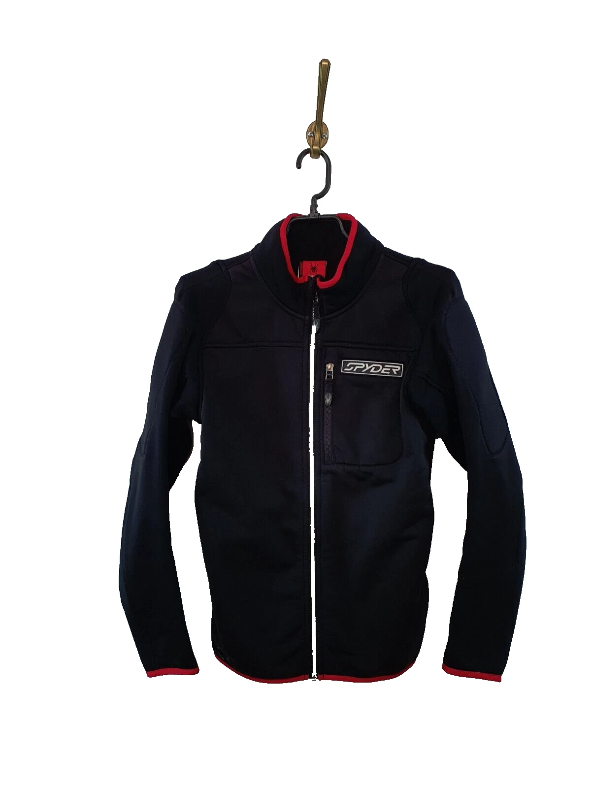 Spyder Soft Shell Jacket Black Full Zip Men Size: S
